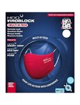 2 masques lavables rouge antimicrobien (xs / enfant)