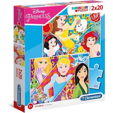CLEMENTONI - 24766 - 2x20 pieces - Princess