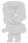 BIFF TANNEN SHAPED Retour Vers Le Futur 1 onces argent monnaie 2 Dollars Niue 2021