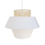 Abat-jour intérieur carolina beige coton d40cm