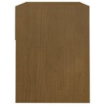 vidaXL Tables de chevet 2 Pièces Marron miel 40x31x40 cm Bois de pin