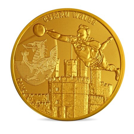 Coupe du monde de rugby France 2023 - Monnaie de 1/4€ - Pays de Galles