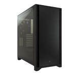 CORSAIR Boîtier PC 4000D- Moyen Tour - Verre trempé - Noir (CC9011198WW)