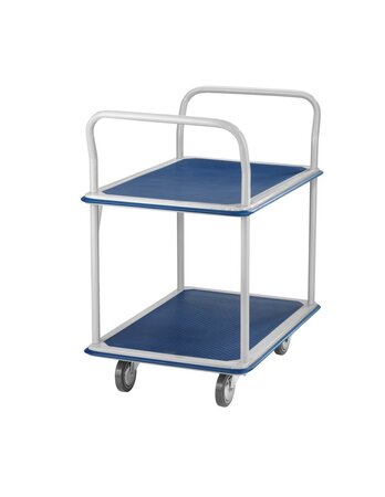 (CHARIOT DOUBLE PLATEAU) Chariot à double plateau 900 x 600 x 995mm 300kg