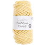 Pelote de corde en coton 25 m - Jaune pastel