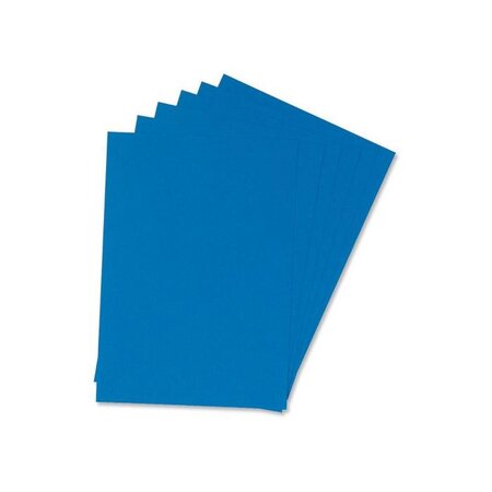 Boite de 100 plats de couverture grain cuir bleu royal 240 grs pour perforeliure 5 ETOILES