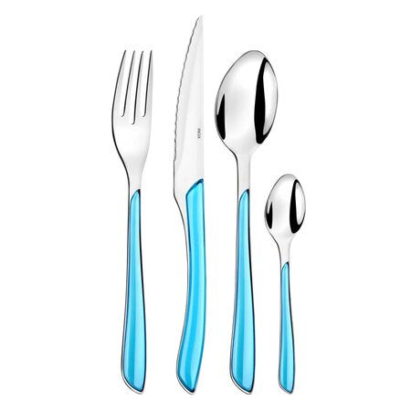 Amefa Set de coutellerie 24 Pièces Eclat Turquoise