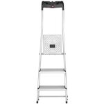 Hailo escabeau l60 3 marches 125 cm aluminium 8160-307