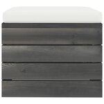 vidaXL Salon palette de jardin 6 Pièces avec coussins Bois de pin massif
