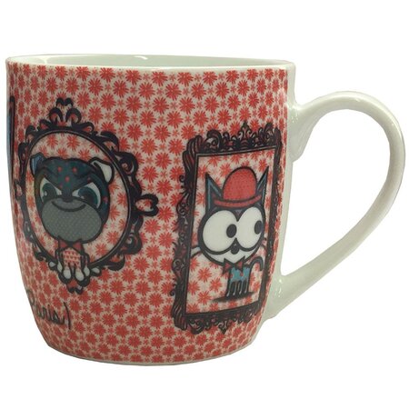 Tasse en céramique chihuahua et bulldog