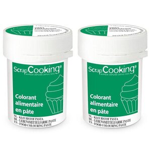 Colorant alimentaire en pâte 40 g - Vert émeraude