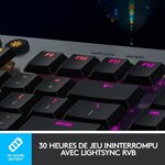 Clavier Gaming - LOGITECH G - G915 LIGHTSPEED - TACTILE SWITCH - Clavier mécanique gaming
