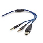 Casque Gamer | Tour d'oreille | Retour de Force | Lampe LED | Connecteurs USB et 3,5 mm