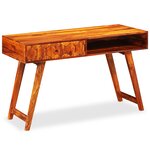vidaXL Table d'écriture Bois massif de Sesham 118 x 50 x 76 cm