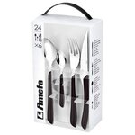 Amefa Set de coutellerie 24 Pièces Eclat Noir