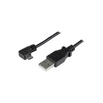 Startech.com câble de charge et synchronisation micro usb de 1 m - usb-a vers micro-b à angle droit - m/m - 0 25 mm²