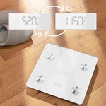 Eufy t9146h21 - balance connectée digitale - bluetooth - 12 mesures - jusque 16 utilisateurs - blanc