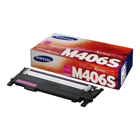 Cartouche de toner magenta samsung clt-m406s (su252a) pour ss062b/clp-365 clx-3300/clx-3305