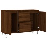 vidaXL Buffet chêne marron 104x35x70 cm bois d'ingénierie