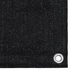vidaXL Tapis de tente 250x500 cm Noir