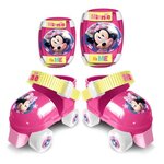 DISNEY MINNIE Set patins a roulettes + coudieres + genouilleres