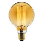 Ampoule Déco filament carbone Globe Ø95 25W E27 2700K (blanc chaud)