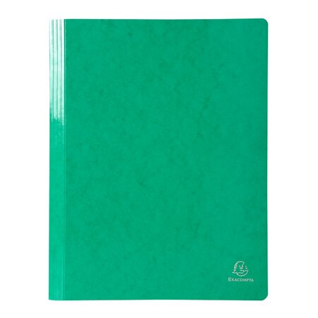Exacompta : chemise à lamelle classement lustrée pelliculée - vert