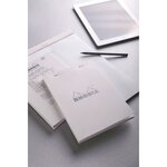 Bloc WHITE N°19 21x31,8cm 80F agrafées Q.5x5 Blanc RHODIA
