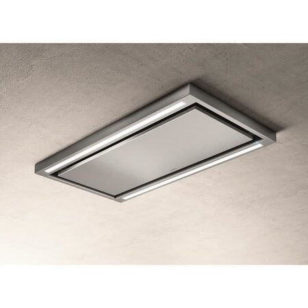 ELICA PRF0142094 - Hotte de plafond Cloud seven IX / A / 90 - Extraction ou filtr - 760 m³ air / h max - 3 vitesses - L 90 cm - Inox