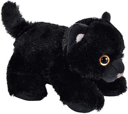 Peluche Hug'Ems Chat De 18 Cm Noir