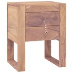 vidaXL Table de chevet 40 x 30 x 50 cm Bois de teck solide