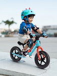 Draisienne  Balance Dino 3D Bleu Nuit et Orange - Cadre magnesium et Roues EVADraisi