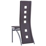 vidaXL Chaises à manger lot de 6 marron similicuir