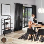 Tectake Etagère bibliothèque LEEDS style industriel 67,5 x 31,5 x 121,5 cm - bois clair industriel