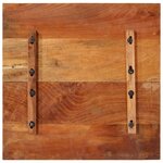 vidaXL Dessus de table carré 60x60 cm 25-27 mm Bois de récupération
