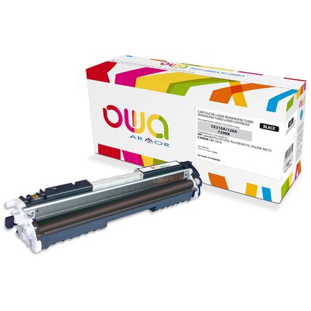 Toner d'encre remanufacturé, compatible pour HP 126A CE310A - Noir