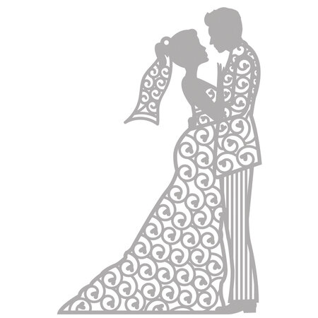 Matrice découpe delicate die silhouette 6 1 x 4 4cm