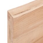 vidaXL Dessus de table marron clair 220x40x6 cm bois chêne traité