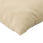 vidaXL Coussins décoratifs 4 Pièces beige 50x50 cm tissu