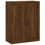vidaXL Buffet haut Chêne marron 69 5x34x180 cm Bois d'ingénierie