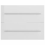 vidaXL Armoire d'évier Blanc brillant 60x38 5x48 cm Aggloméré