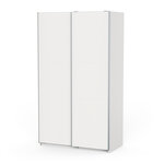 Armoire 2 portes coulissantes - GHOST - Blanc - 116 5 x 59 8 x 203 cm - DEMEYERE