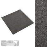 vidaXL Dalles de tapis de sol 20 Pièces 5 m² 50x50 cm Anthracite