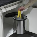 Hailo Poubelle Compact-Box Taille M 15 L Acier Inoxydable 3555-101