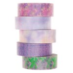5 masking tapes 1 5 cm x 10 m - Flou pastel