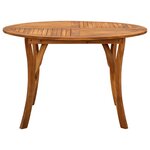vidaXL Ensemble de salle à manger de jardin 5 Pièces Marron
