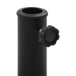 vidaXL Socle carré de parasol Polyrésine 8 kg Noir