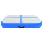 vidaXL Tapis gonflable de gymnastique avec pompe 60x100x20 cm PVC Bleu