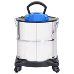 vidaXL Aspirateur à cendres et filtre HEPA 1200W 20 L Acier inoxydable
