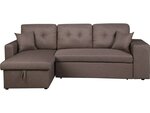 Canapé d'angle convertible/réversible "Axel" - 3 places - Taupe